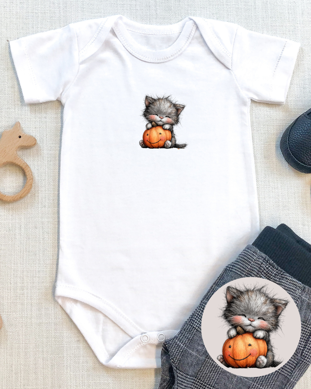 Bügelbilder-Set „Katzen Herbst Kollektion“ | DIN A4 Bogen mit 12 witzigen & frechen Samtpfoten-Motiven