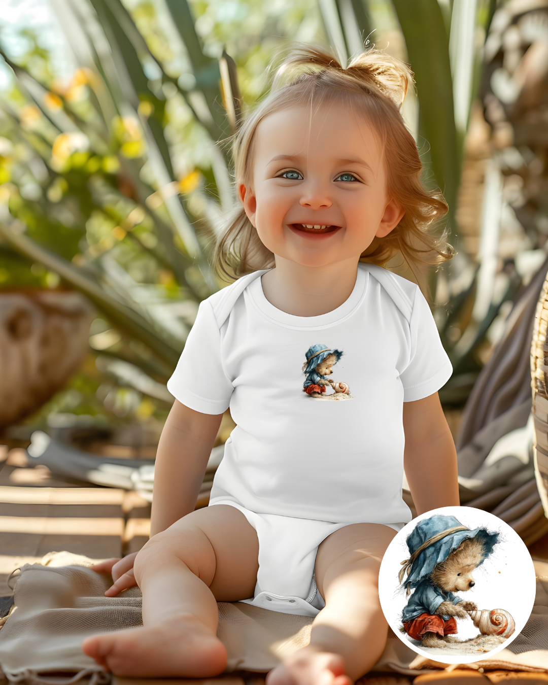 Bügelbilder-Set „Teddy Bär Sommer“ | DIN A4 Bogen mit 12 Motiven zum Aufbügeln für Kinder