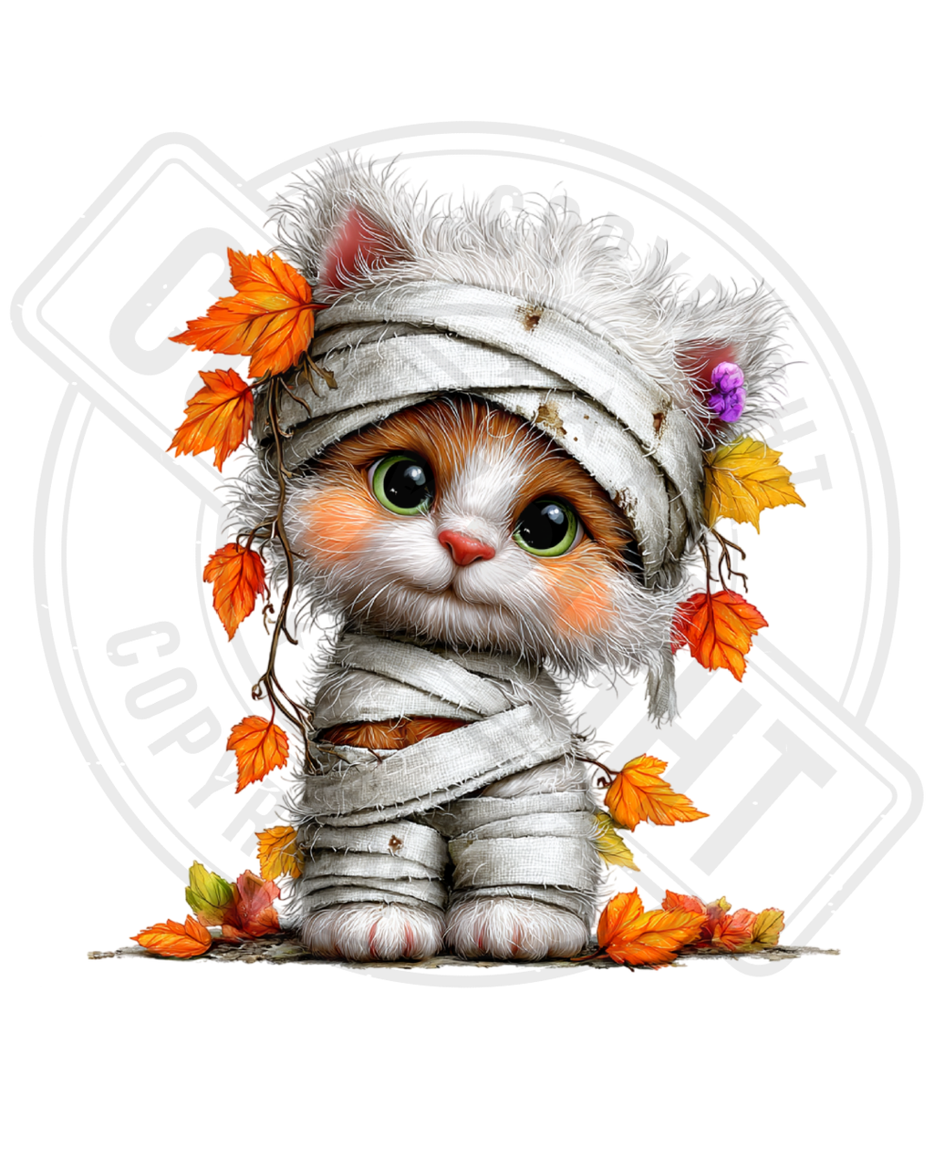 Bügelbild - Mumien Katze