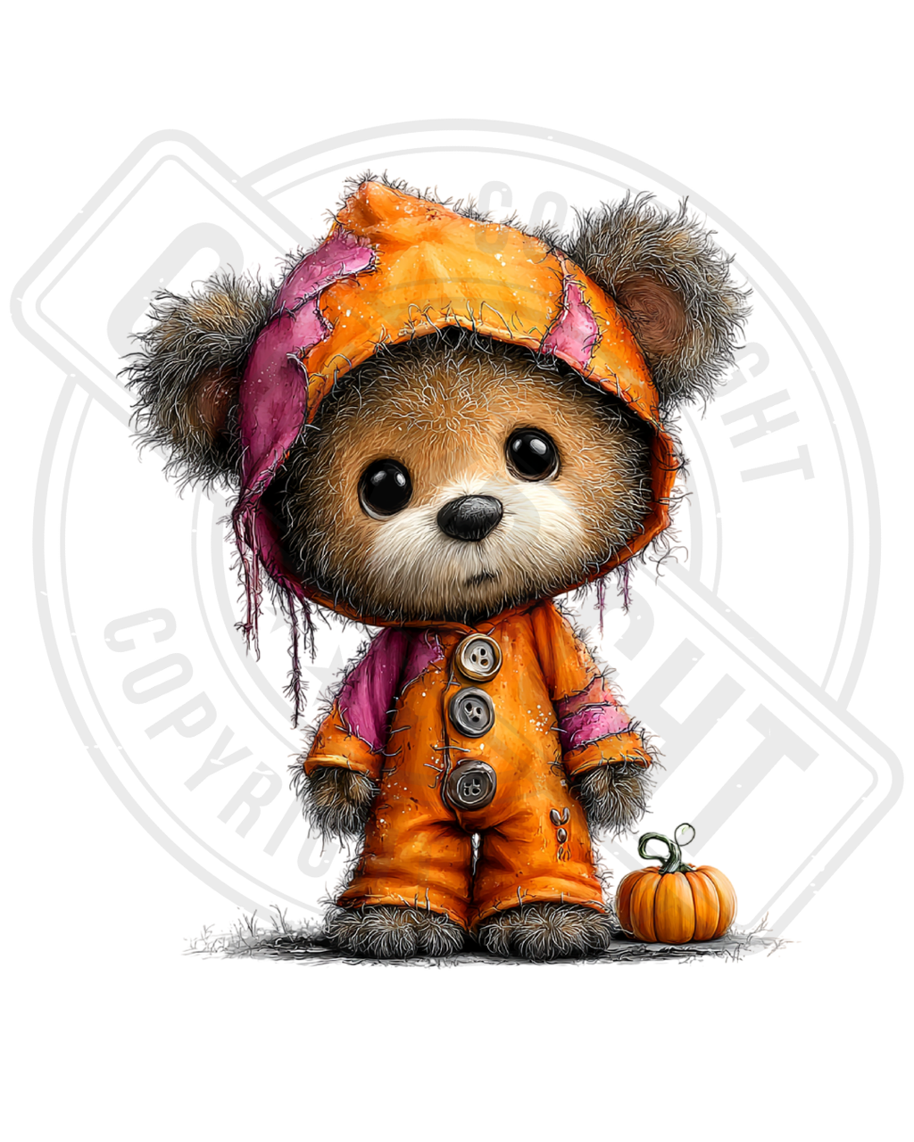 Bügelbild - Kapuzen-Teddy2