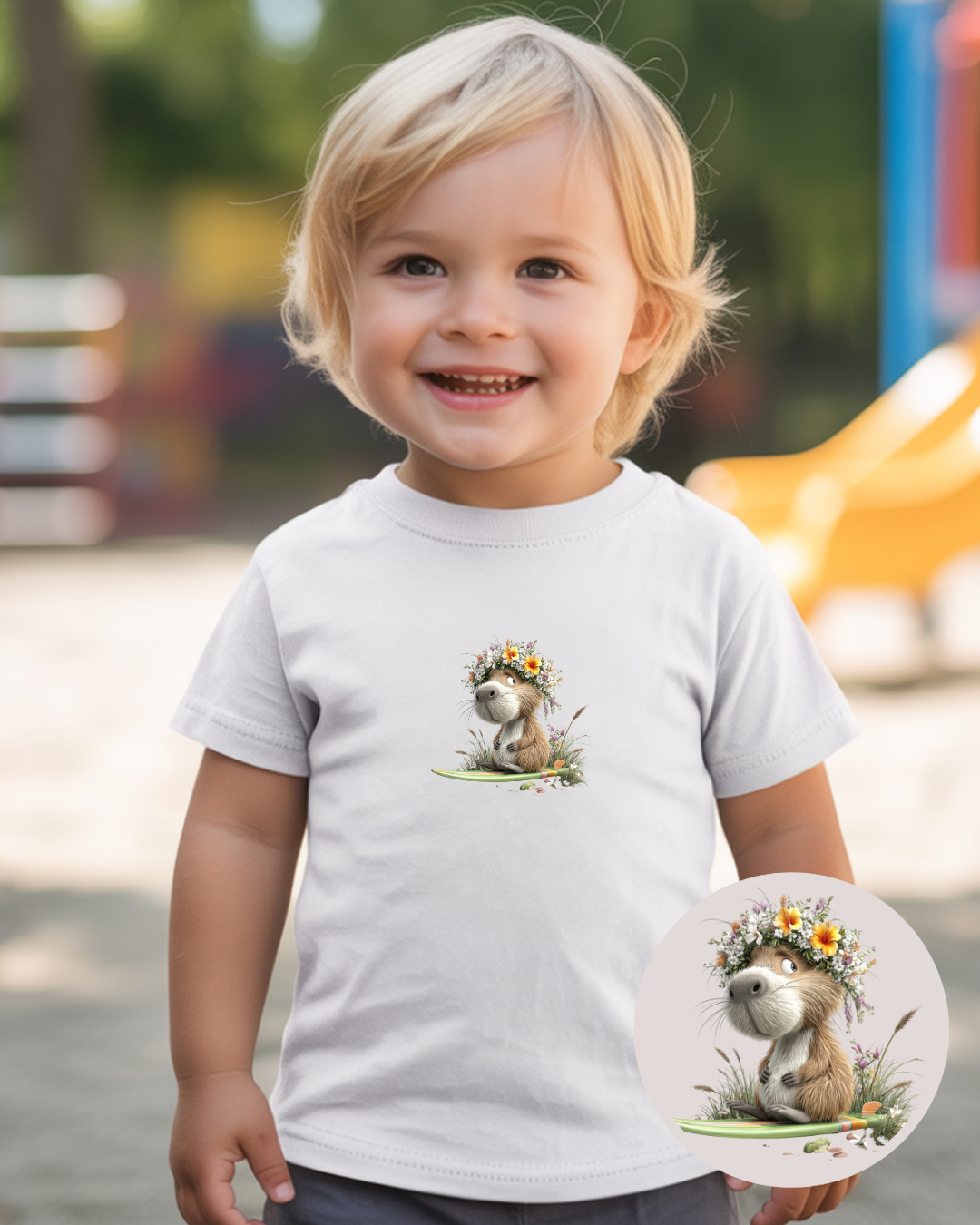 Bügelbilder-Set „Capybara Kollektion“ | DIN A4 Bogen mit 12 tiefenentspannten Wasserschwein-Motiven