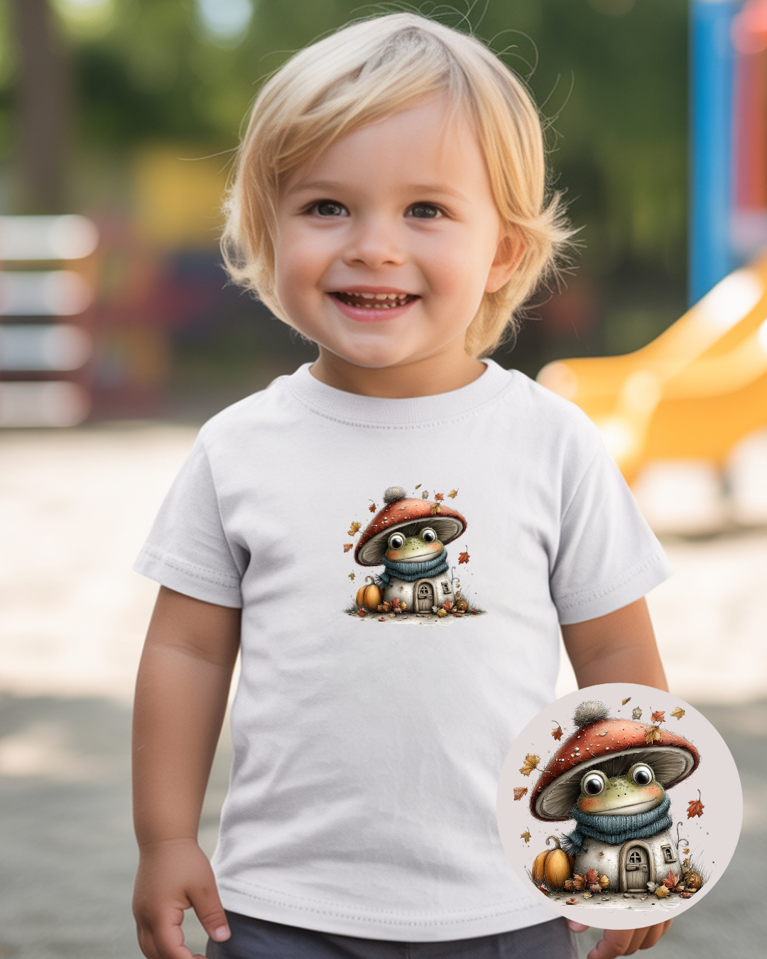 Bügelbilder-Set „Pilze Herbst“ | DIN A4 Bogen mit 12 süßen Pilzmotiven zum Aufbügeln für Kinder