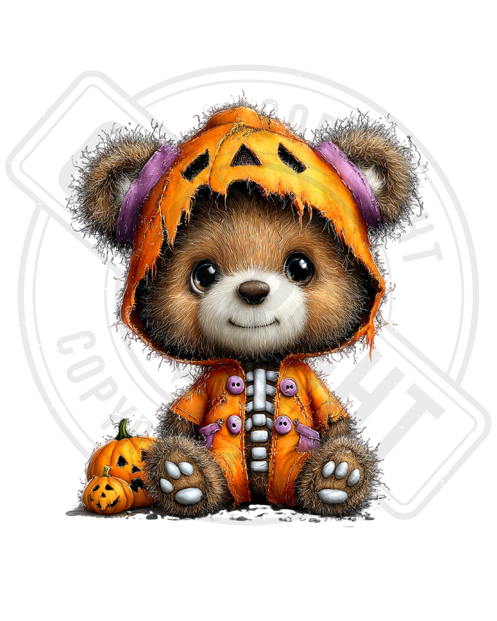 Bügelbild - Teddy Halloween