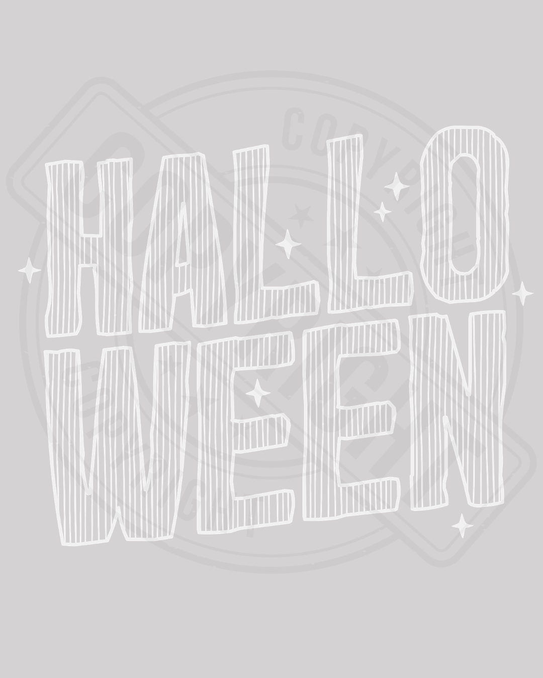 Bügelbild - Halloween white