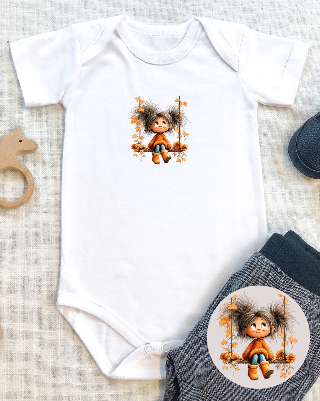 Bügelbilder-Set „Girls Herbst Kollektion“ | DIN A4 Bogen mit 12 süßen Magie- & Herbstmotiven zum Aufbügeln