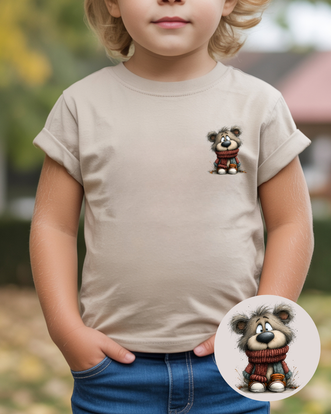 Bügelbilder-Set „Teddy Herbst“ | DIN A4 Bogen mit 12 süßen & coolen Bären-Motiven zum Aufbügeln für Kinder