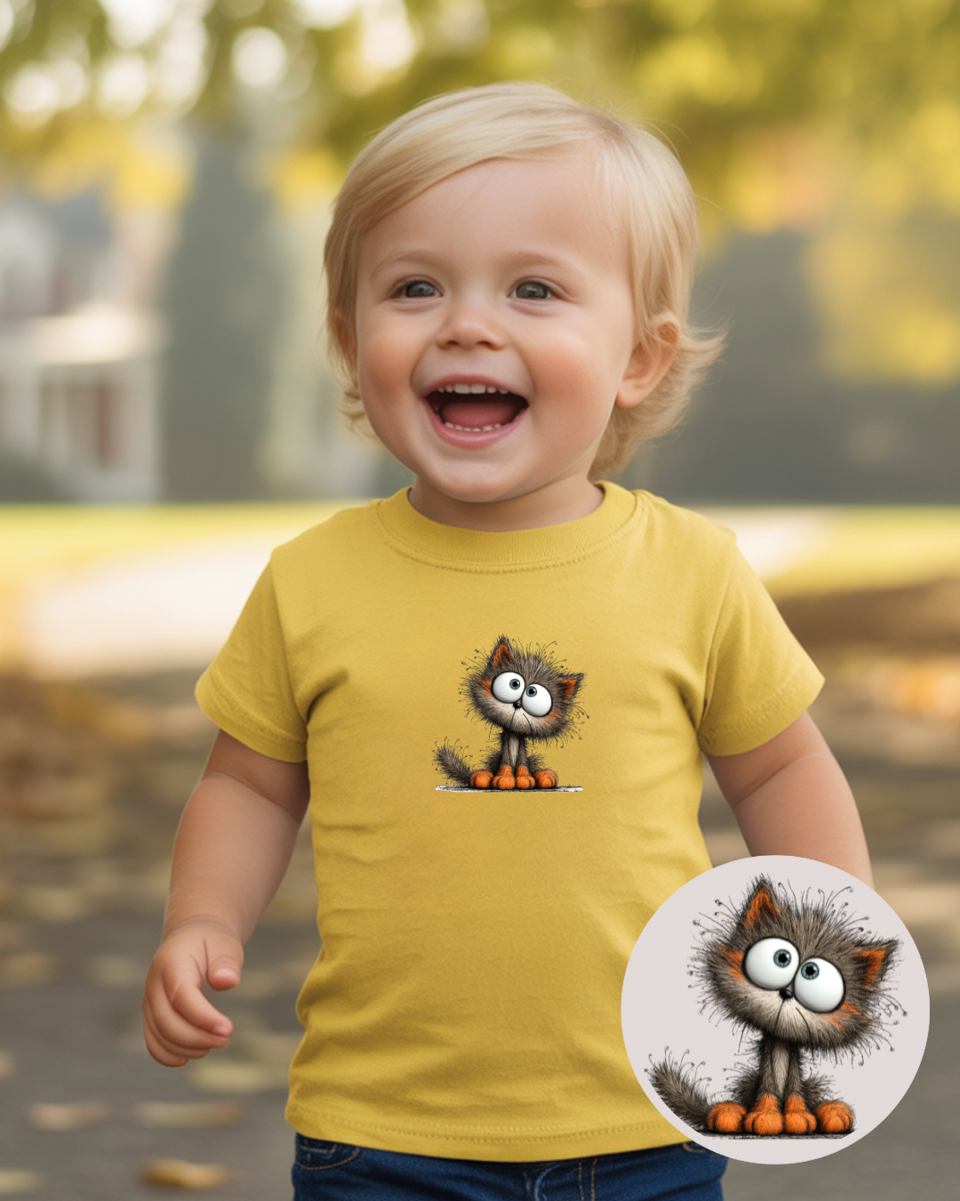 Bügelbilder-Set „Katzen Herbst Kollektion“ | DIN A4 Bogen mit 12 witzigen & frechen Samtpfoten-Motiven