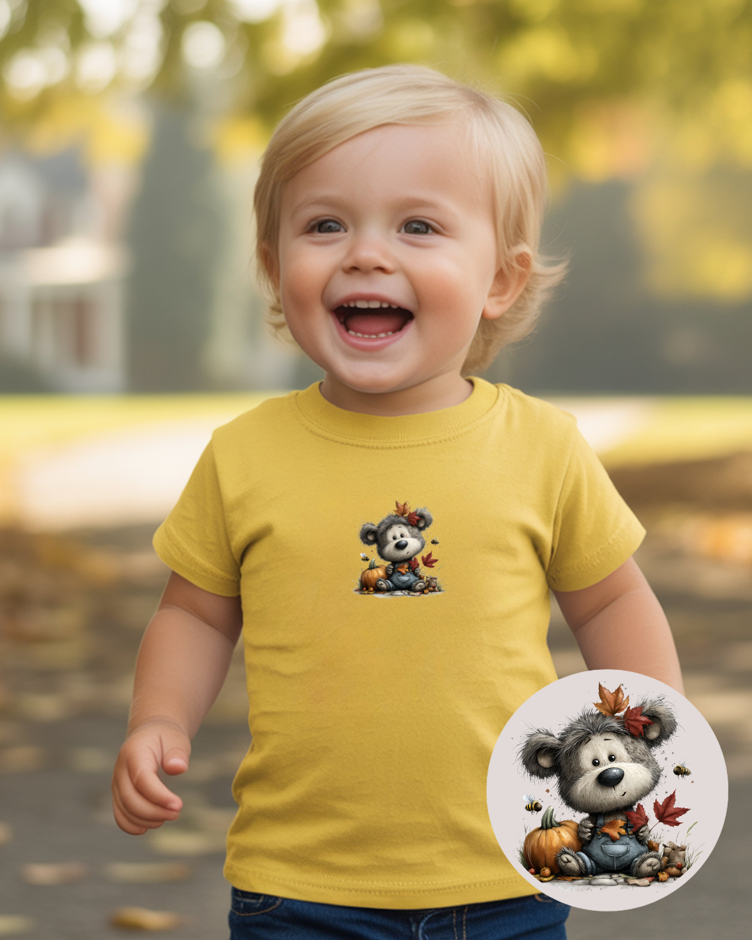 Bügelbilder-Set „Teddy Herbst“ | DIN A4 Bogen mit 12 süßen & coolen Bären-Motiven zum Aufbügeln für Kinder