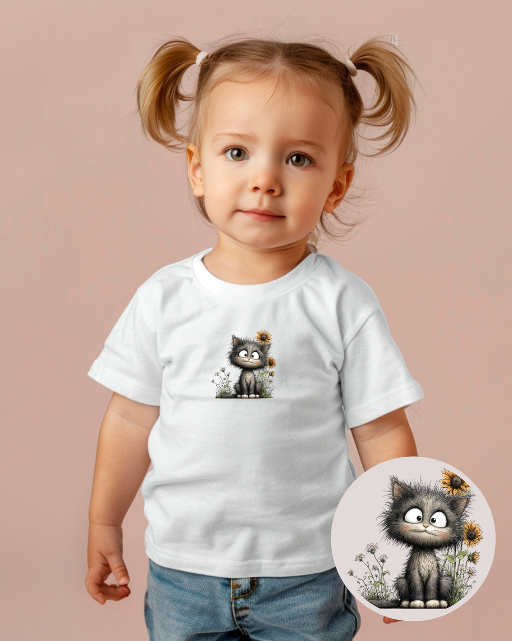 Bügelbilder-Set „Katzen Herbst Kollektion“ | DIN A4 Bogen mit 12 witzigen & frechen Samtpfoten-Motiven