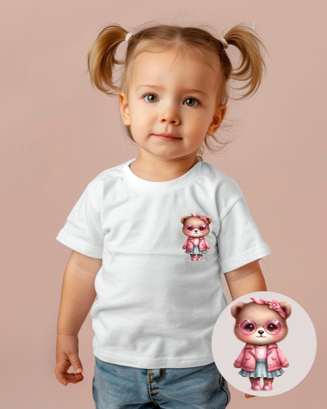 Bügelbilder-Set „Teddy Herbst“ | DIN A4 Bogen mit 12 süßen & coolen Bären-Motiven zum Aufbügeln für Kinder