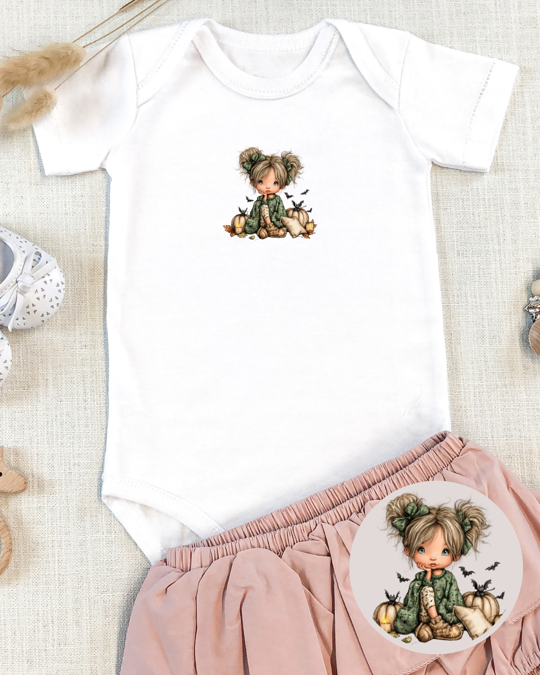 Bügelbilder-Set „Girls Herbst Kollektion“ | DIN A4 Bogen mit 12 süßen Magie- & Herbstmotiven zum Aufbügeln