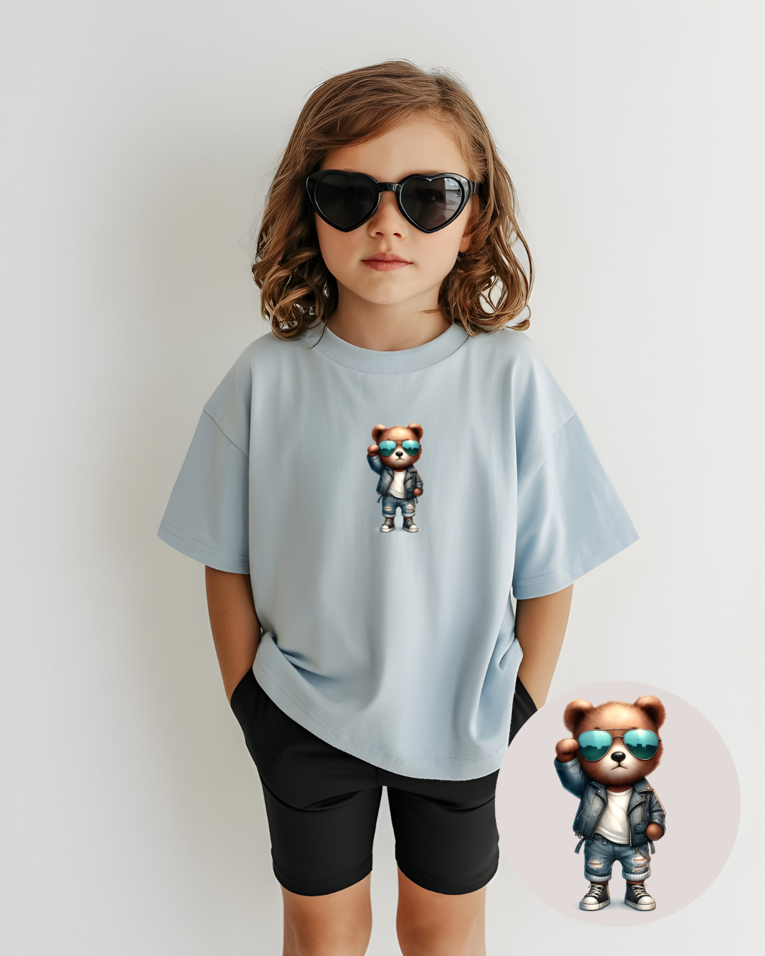 Bügelbilder-Set „Teddy Herbst“ | DIN A4 Bogen mit 12 süßen & coolen Bären-Motiven zum Aufbügeln für Kinder