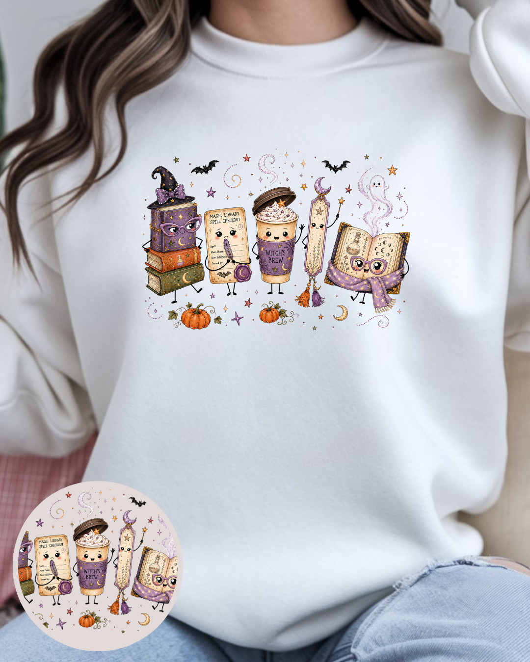 Bügelbild - Halloween Lese-Set