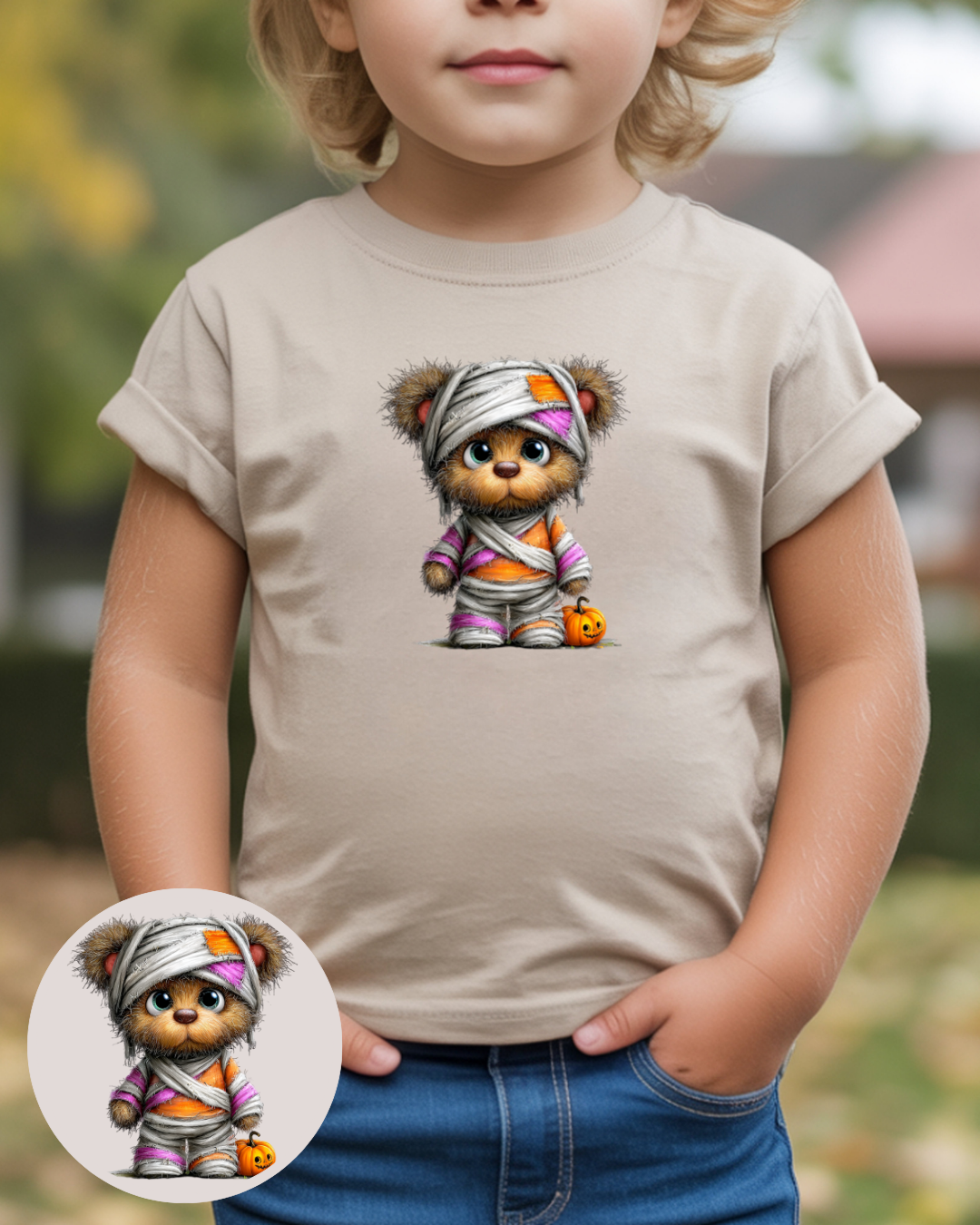 Bügelbild - Mumien-Teddy01