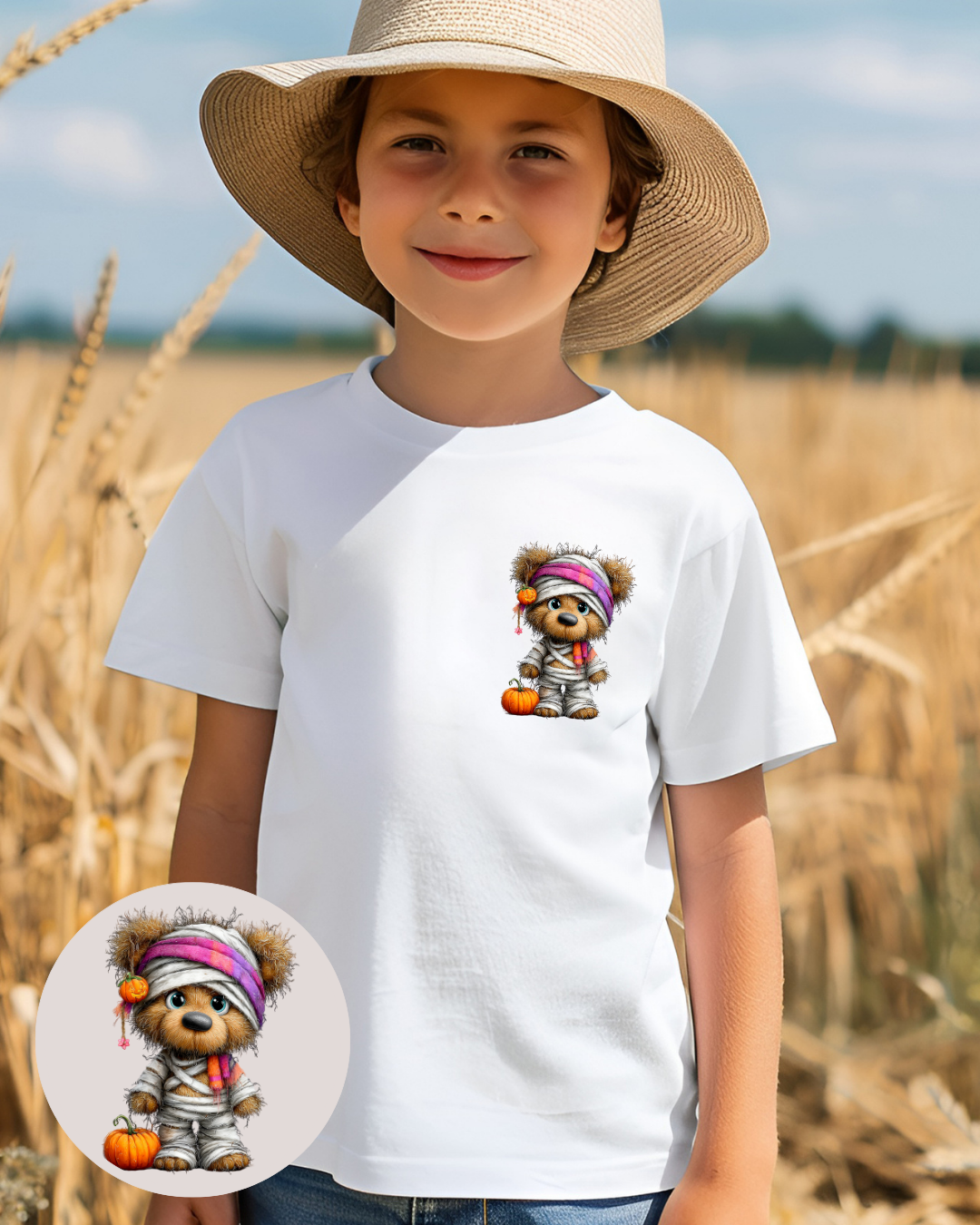 Bügelbild - Mumien-Teddy02