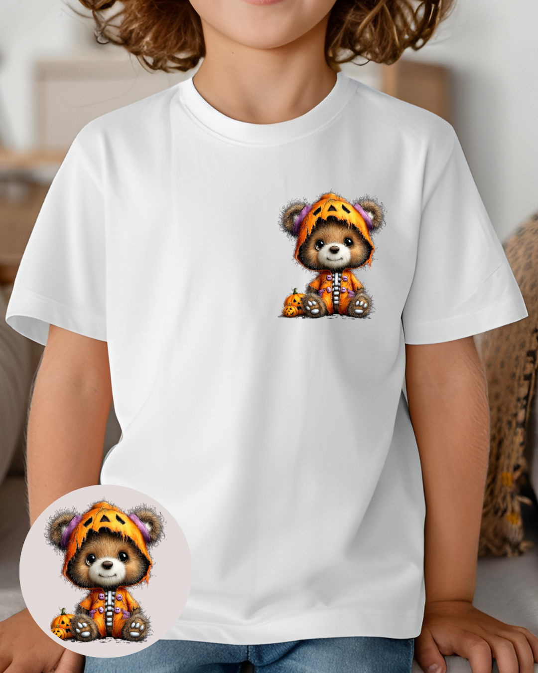 Bügelbild - Teddy Halloween