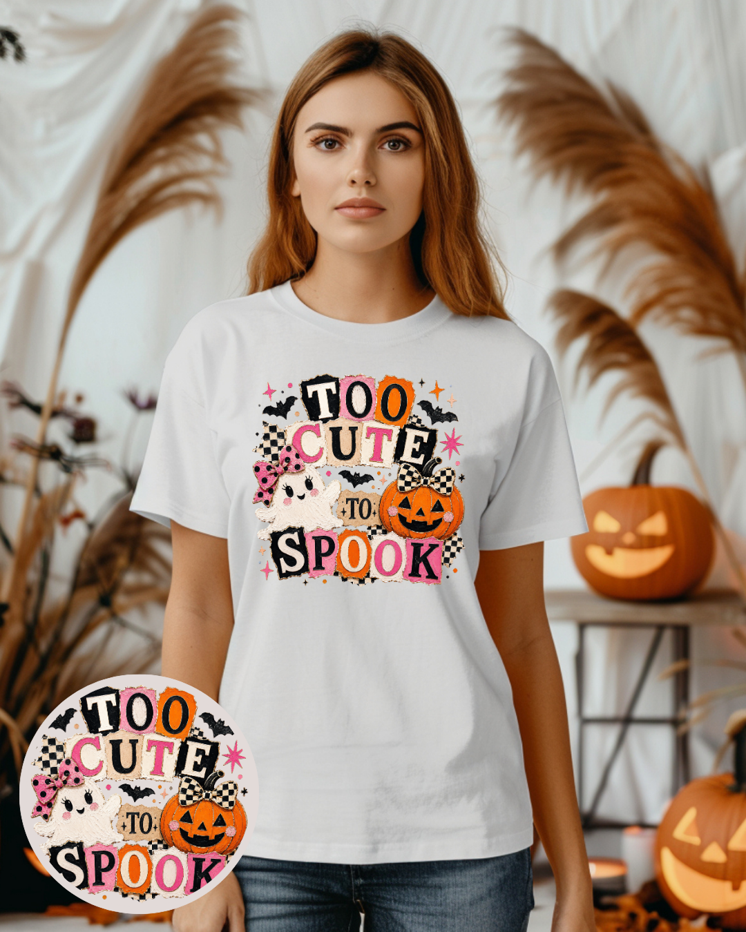 Bügelbild - too cute to spooke